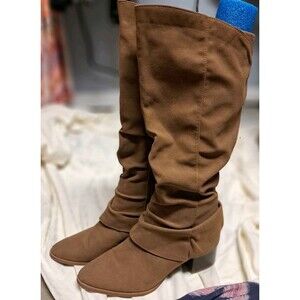 LifeStride Delilah Knee High Boots Brown  10M